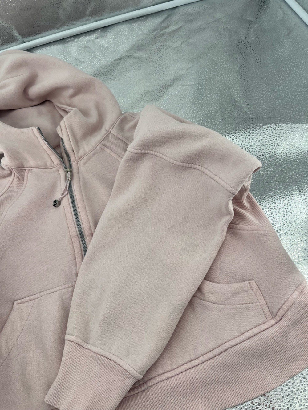 Lululemon Scuba Oversized Half-Zip Hoodie Size XS/S Light Pink - Picture 12 of 13